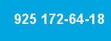 925 172-64-18 925 172-64-18